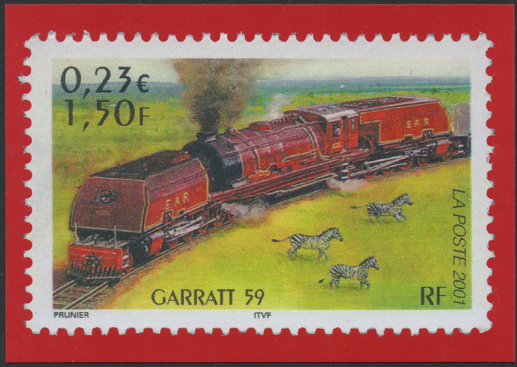 France 2001 Carte Postale Musée de la Poste EAR Class 59 Beyer-Garratt